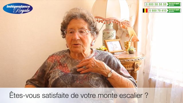 Témoignage vidéo Noveom satisfait monte escalier