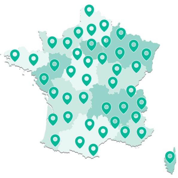 Carte France - présent partout
