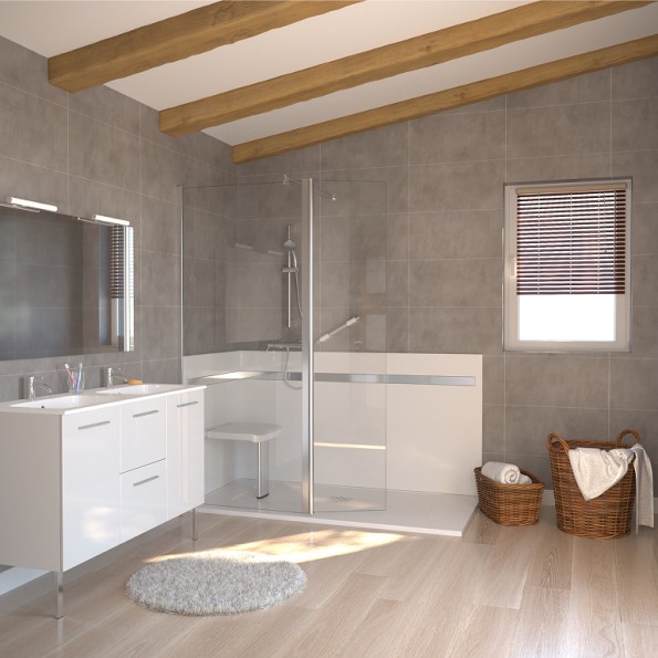 Remplacer votre baignoire par une douche senior à l’italienne en Île-de-France
