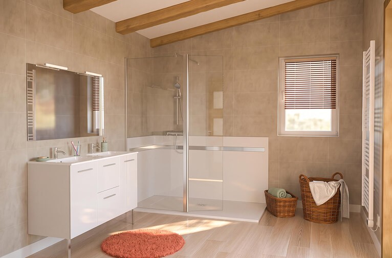 Salle de bains après